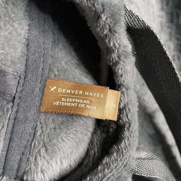 Denver Hayes Women's Charcoal Gray Patterned Super Cozy Lounge Dress - Picture 7 of 9